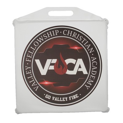 Square Vinyl Stadium Seat Cushion, Full Color Imprint (14"x14"x2")